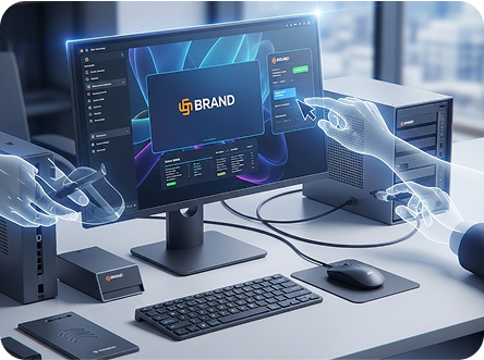 Computer workspace setup
